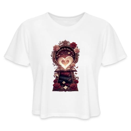 You Unlock the Story of Us Library Gifts T-Shirts - Women's Cropped T-Shirt
