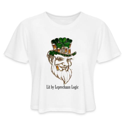 Leprechaun Lantern Mischief T-Shirt - Women's Cropped T-Shirt