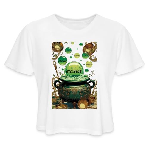Emerald Excuses Cauldron Graphic Tee - Women's Cropped T-Shirt