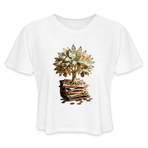 Dad Tax Collector T Shirt - Women's Cropped T-Shirt