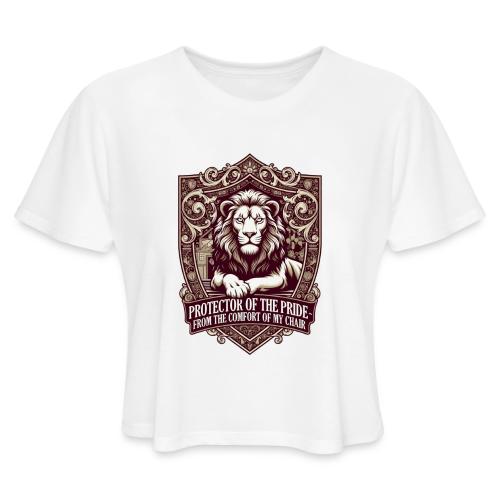 Protector of the Pride T Shirt, Sarcastic Dad Gif - Women's Cropped T-Shirt