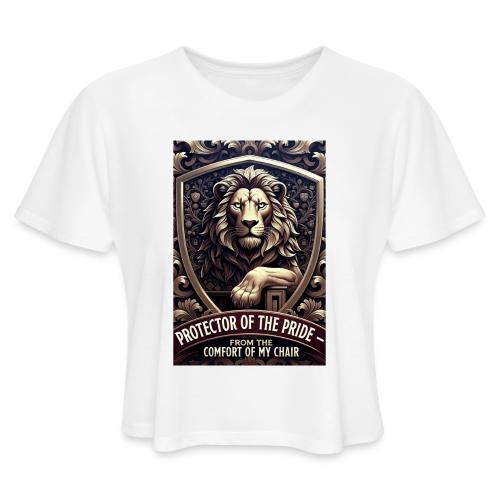 Lion King T Shirt, Funny Low-Effort Father Gift - Women's Cropped T-Shirt