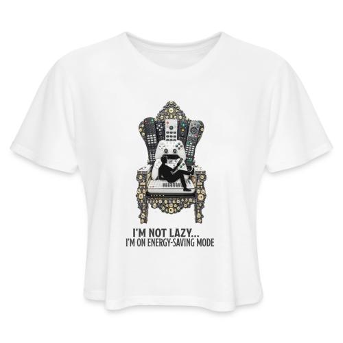 Remote Throne Procrastinator T Shirt, Dad Gift - Women's Cropped T-Shirt