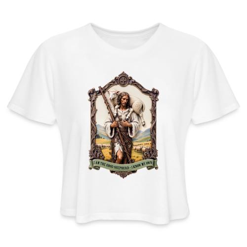 I Am The Good Shepherd T Shirt, Christian Gift - Women's Cropped T-Shirt
