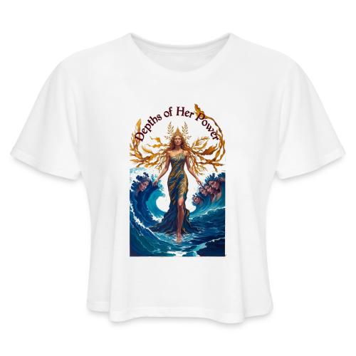 Women’s Day Tidal Sovereign T Shirt, Gift for Wife - Women's Cropped T-Shirt