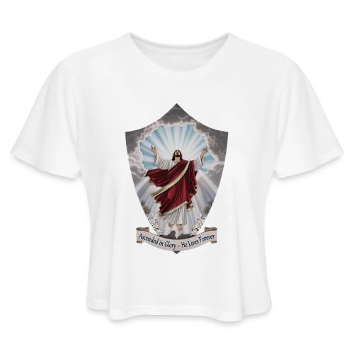 Easter Ascended in Glory T Shirt,Resurrection Gift - Women's Cropped T-Shirt