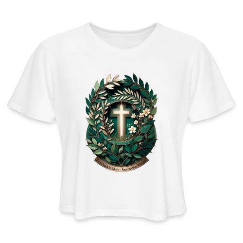 Easter Ever Green in Glory Laurel T Shirt, Gift - Women's Cropped T-Shirt