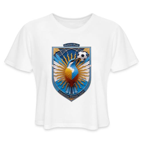 Argentina Hornero Soccer T Shirt, Football Gift - Women's Cropped T-Shirt