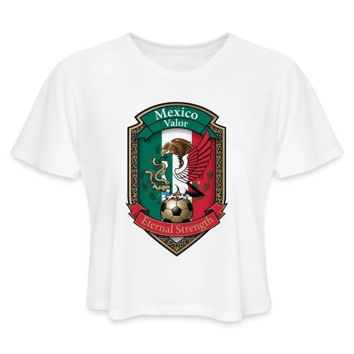 Mexico Eagle Valor T-Shirt, Pride Badge Gift - Women's Cropped T-Shirt