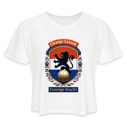 Netherlands Lion Premium T-Shirt, Dutch Flag Gift - Women's Cropped T-Shirt