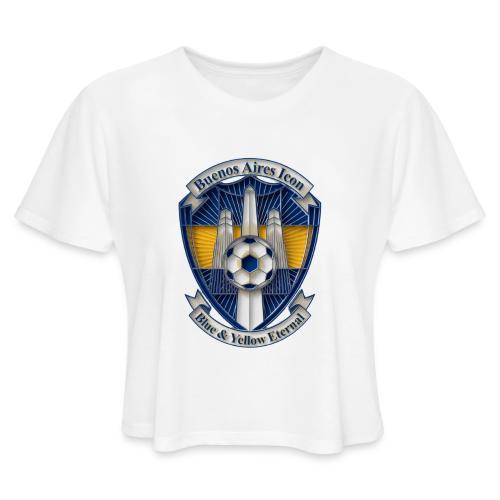 Buenos Aires Icon T Shirt, Soccer City Pride Gift - Women's Cropped T-Shirt