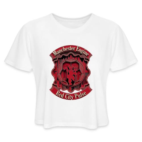 Red Manchester T Shirt, Red Soccer City Pride Gift - Women's Cropped T-Shirt
