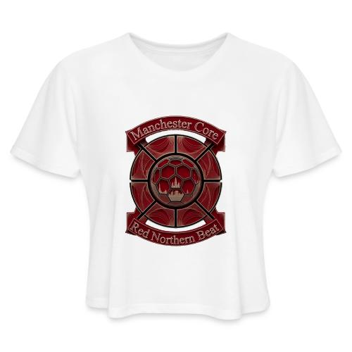 Manchester Is Red T Shirt, Soccer City Pride Gift - Women's Cropped T-Shirt