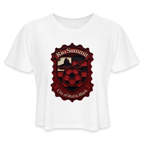 Flamengo Scarlet Summit T-Shirt, Football Gift - Women's Cropped T-Shirt