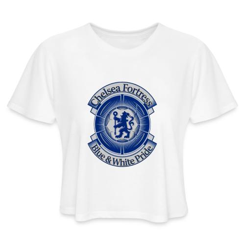 Chelsea Fortress T Shirt, Soccer City Pride Gift - Women's Cropped T-Shirt