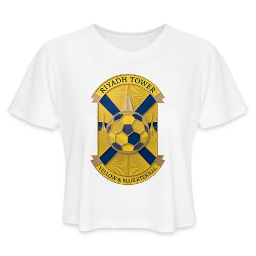 Riyadh Tower T Shirt, Football City Pride Gift - Women's Cropped T-Shirt