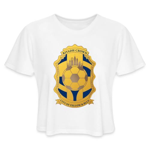 Riyadh Crown T Shirt, Modern Desert Pride Gift - Women's Cropped T-Shirt