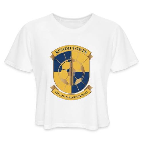 Riyadh Tower Premium T Shirt, Football Pride Gift - Women's Cropped T-Shirt
