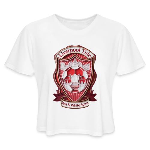 Liverpool Tide T Shirt, Soccer City Pride Gift - Women's Cropped T-Shirt