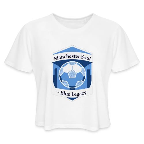 Manchester Soul Soccer City Emblem T Shirt, Gift - Women's Cropped T-Shirt