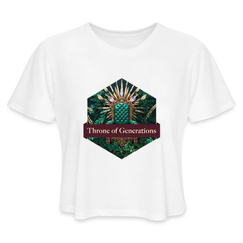 Women’s Day Vine Throne T Shirt, Gift for Grandma - Women's Cropped T-Shirt