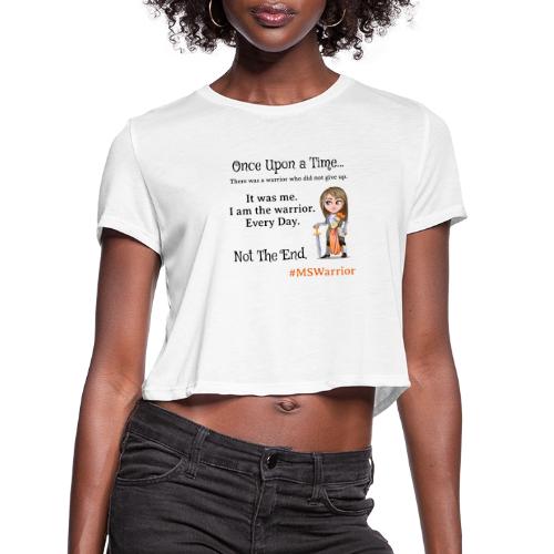MS Warrior Woman - Women's Cropped T-Shirt