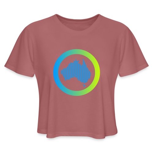 Gradient Symbol Only - Women's Cropped T-Shirt