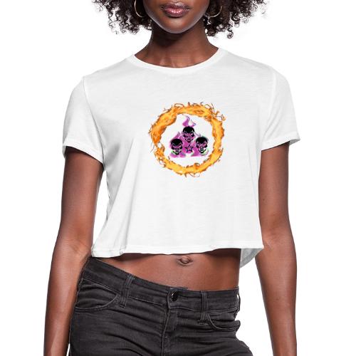 revamped logo - Women's Cropped T-Shirt