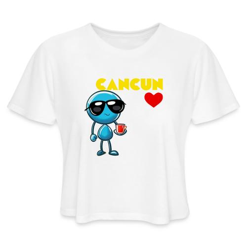 Smoon City_Cancun - Women's Cropped T-Shirt