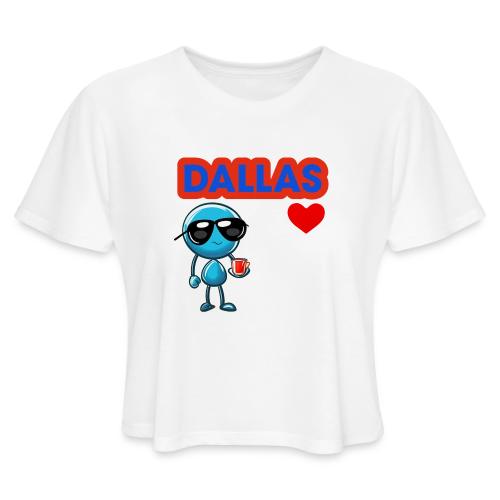 Smoon City_Dallas - Women's Cropped T-Shirt