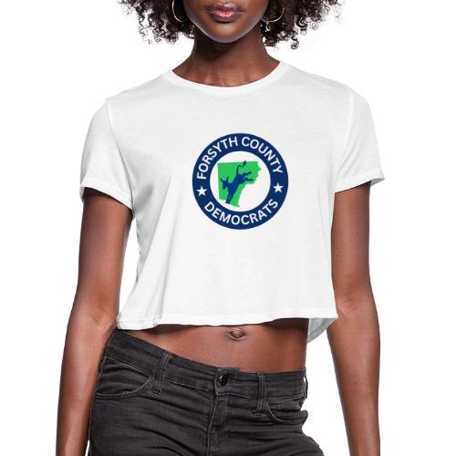 FoCoDems Logo - Women's Cropped T-Shirt