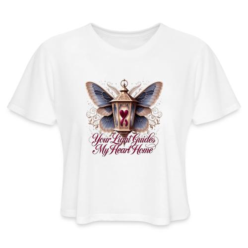 Your Light Guides My Heart HomeGifts T-Shirt - Women's Cropped T-Shirt
