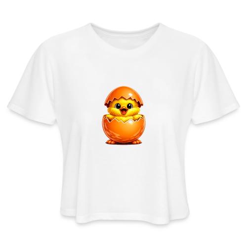 Easter Chick Orange - Women's Cropped T-Shirt
