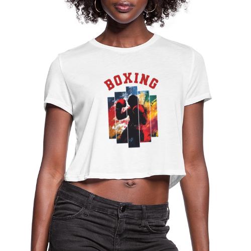 Boxing Warrior - Women's Cropped T-Shirt