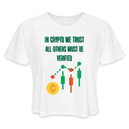 Sarcastic Bitcoin Investor T-shirt - Women's Cropped T-Shirt