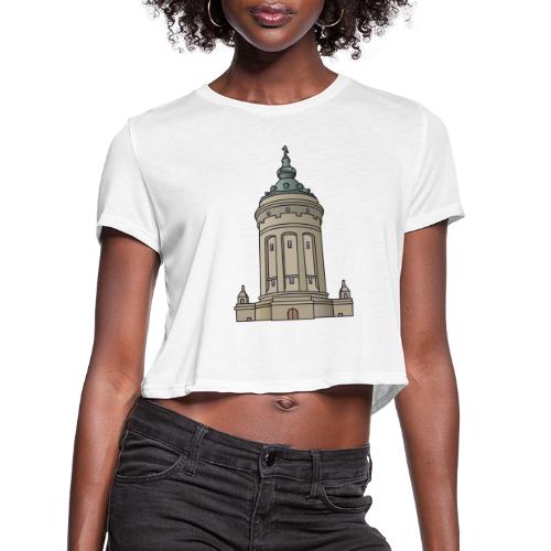 Mannheim water tower - Women's Cropped T-Shirt