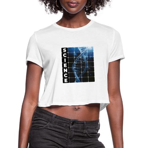 Frozen Code of Science - Women's Cropped T-Shirt