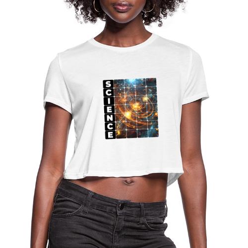 Golden Core of Science - Women's Cropped T-Shirt