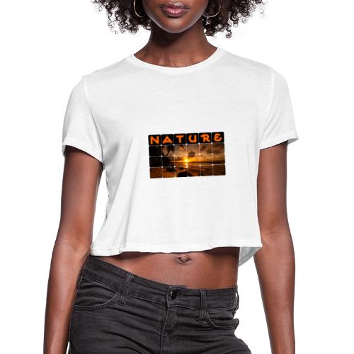 Nature: Golden Hour Escape - Women's Cropped T-Shirt