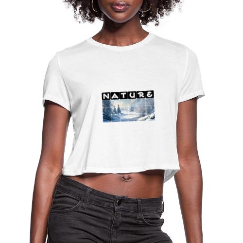 Nature: Frozen Horizon - Women's Cropped T-Shirt