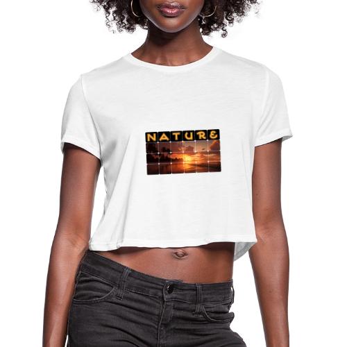 Nature: Sunset Serenity - Women's Cropped T-Shirt
