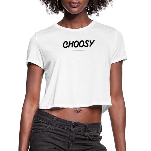 Choosy Album Art - Women's Cropped T-Shirt