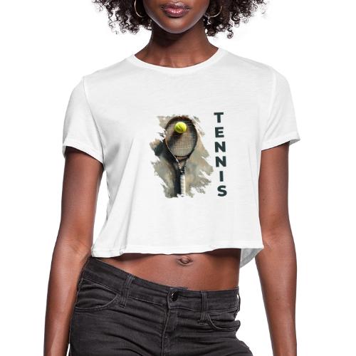 Tennis Power Play - Women's Cropped T-Shirt