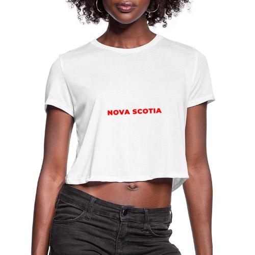Nova Scotia Script - Women's Cropped T-Shirt