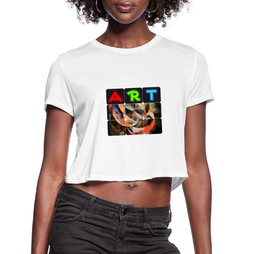 Fragments of Art - Women's Cropped T-Shirt