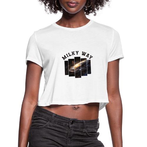 Milky way galaxy - Women's Cropped T-Shirt