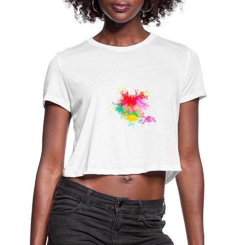 Psychedelic: Color Storm - Women's Cropped T-Shirt