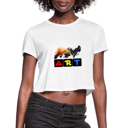 Pulse of Art - Women's Cropped T-Shirt