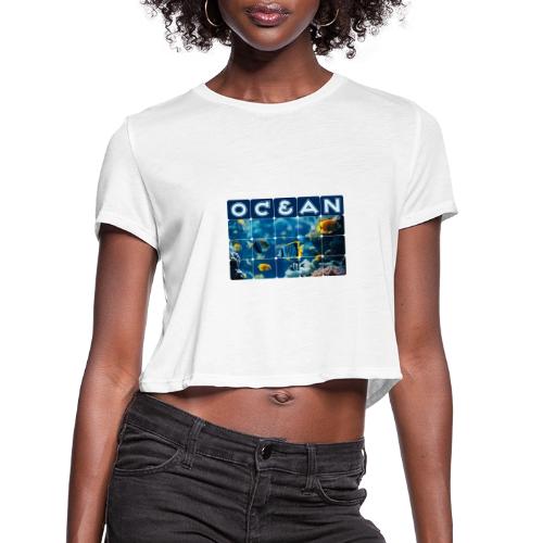 Ocean: Underwater Radiance - Women's Cropped T-Shirt