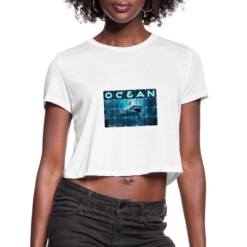 Ocean: Predator's Domain - Women's Cropped T-Shirt